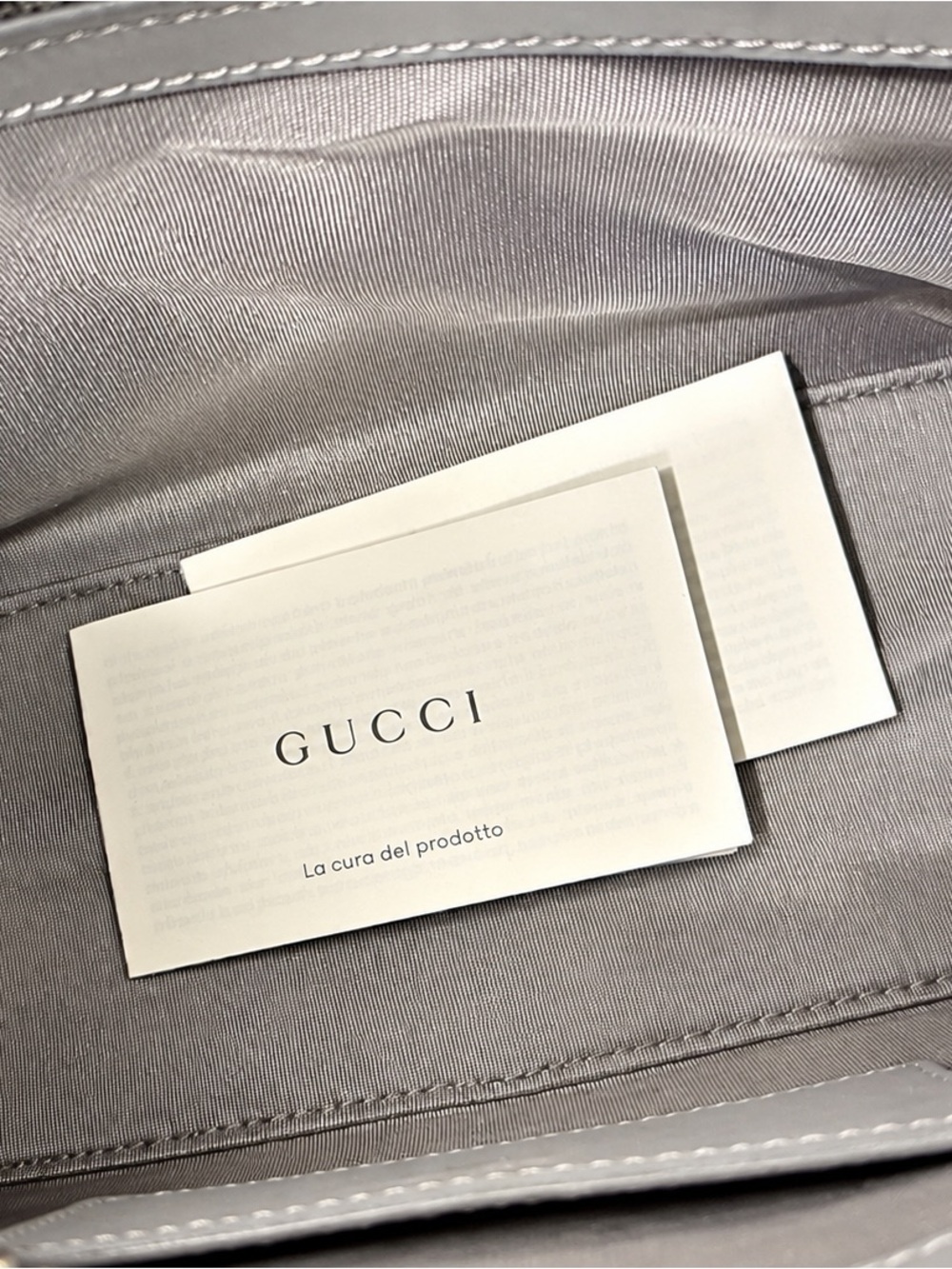 Gucci Metallic Silver GG-Embossed Shoulder Bag - Picture 7 of 10
